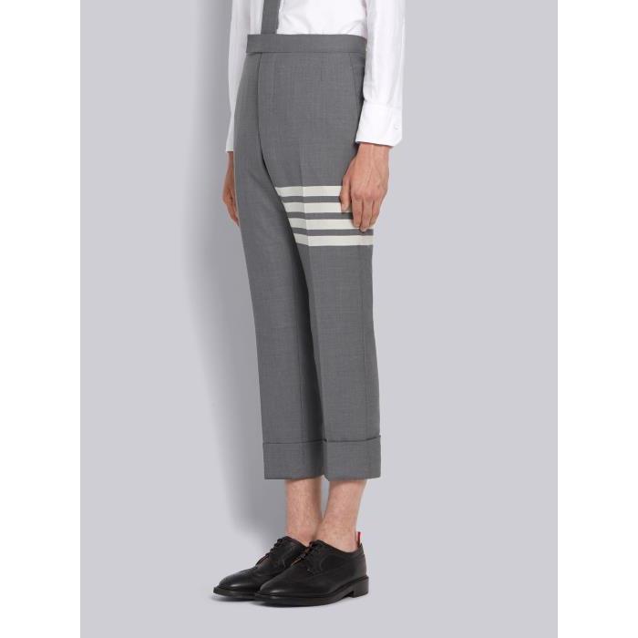 톰브라운 남성 바지 데님 Medium Grey Plain Weave Suiting Classic 4 Bar Trouser MTC001A-06146-035이끌라톰브라운