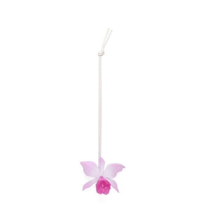 로에베 여성 키링 가죽소품 Maruja Mallo Orchid charm in light foam rubber Pink C621232XEX-7140이끌라로에베