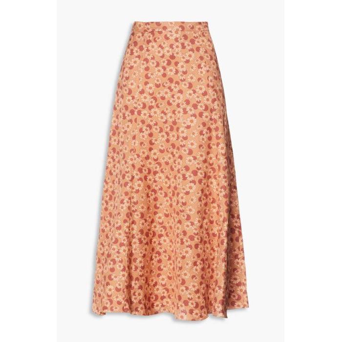 산드로 여성 스커트 Light brown Pascaline floral print twill midi skirt | SANDRO | THE OUTNET 38063312419962329이끌라산드로