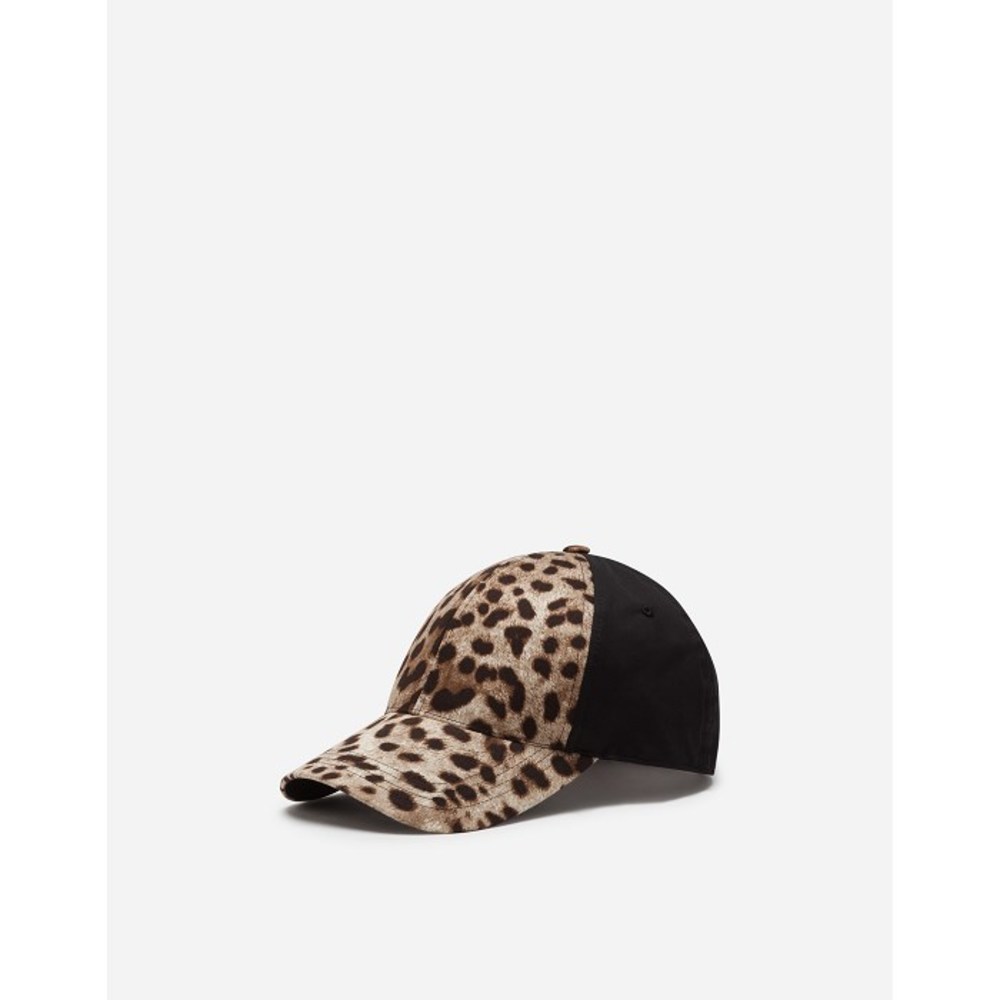 돌체앤가바나 남성 모자 Stretch cotton baseball cap with leopard print GH590AFSFAGHK13M이끌라돌체 앤 가바나