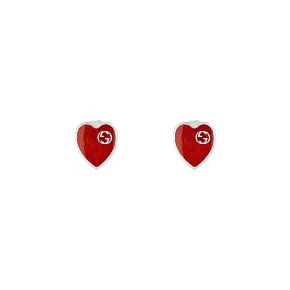 구찌 여성 귀걸이 645547 J8410 8166 Gucci Heart earrings with InterlockingG이끌라구찌
