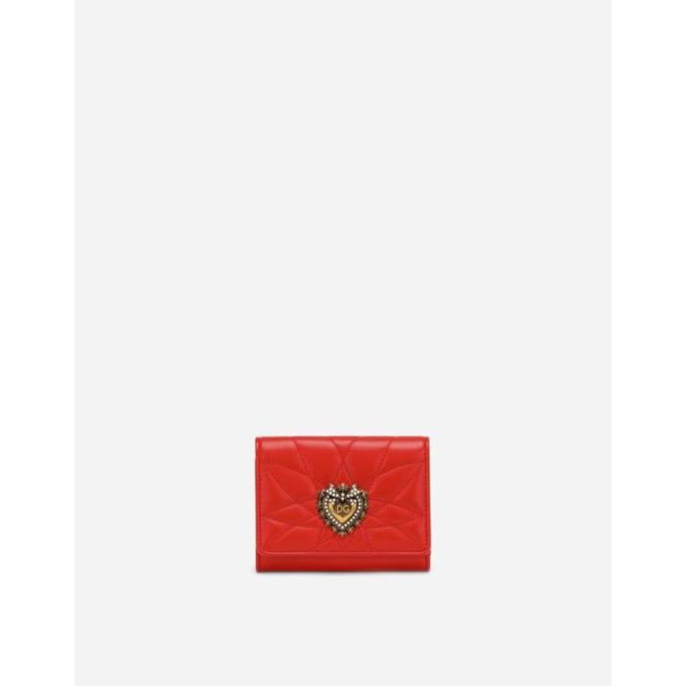 돌체앤가바나 여성 지갑 Small continental Devotion wallet in quilted nappa leather BI1269AV9678H243이끌라돌체 앤 가바나