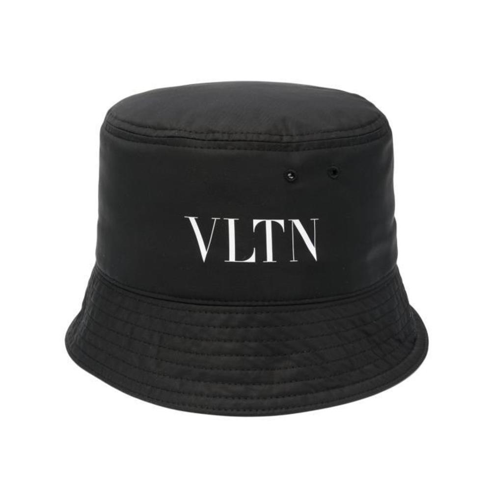 발렌티노 남성 모자 YHGA11WWQ 로고 프린트 버킷 햇이끌라발렌티노