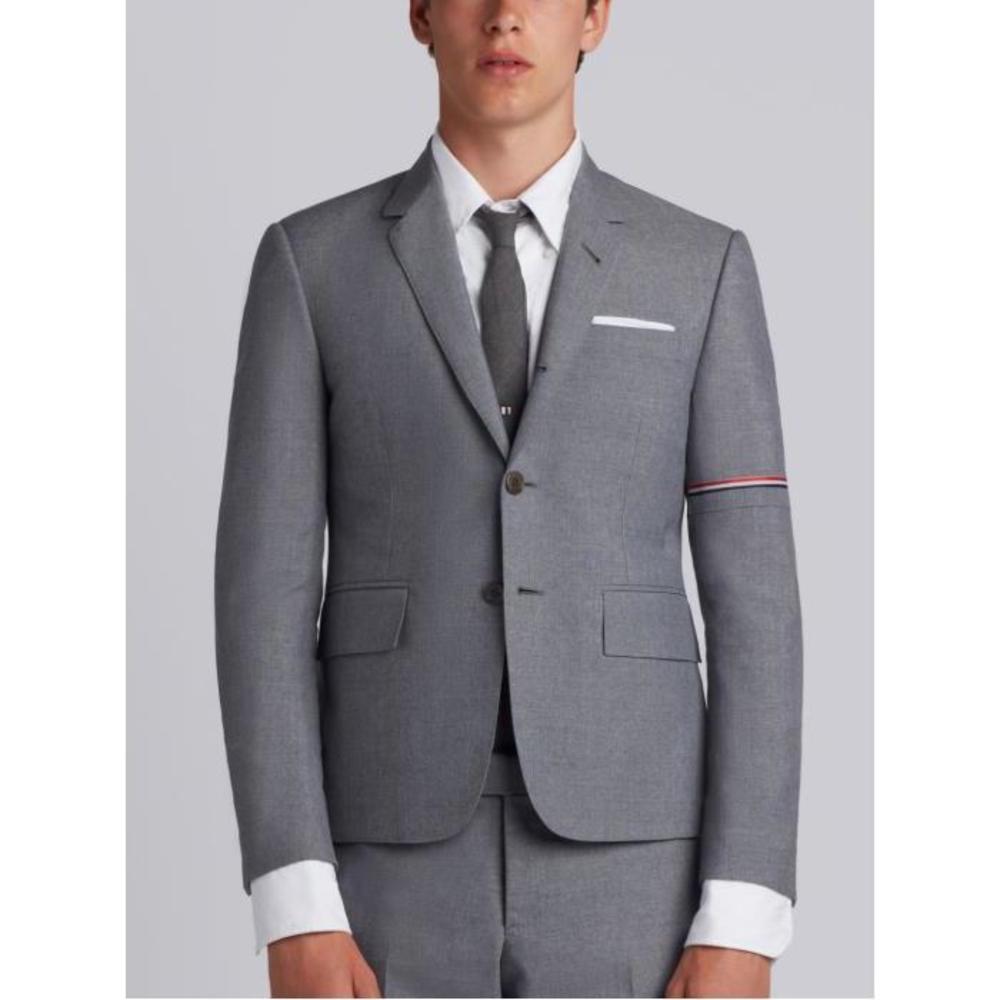 톰브라운 남성 자켓 블레이저 Medium Grey School Uniform Plain Weave Selvedge Armband Jacket MJC187A-02872-035이끌라톰브라운