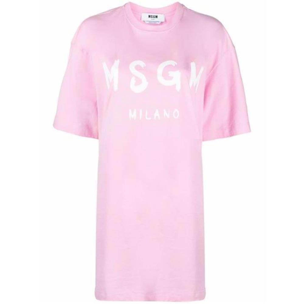MSGM 여성 원피스 로고 프린트 티셔츠 드레스 2000MDA510200002이끌라MSGM