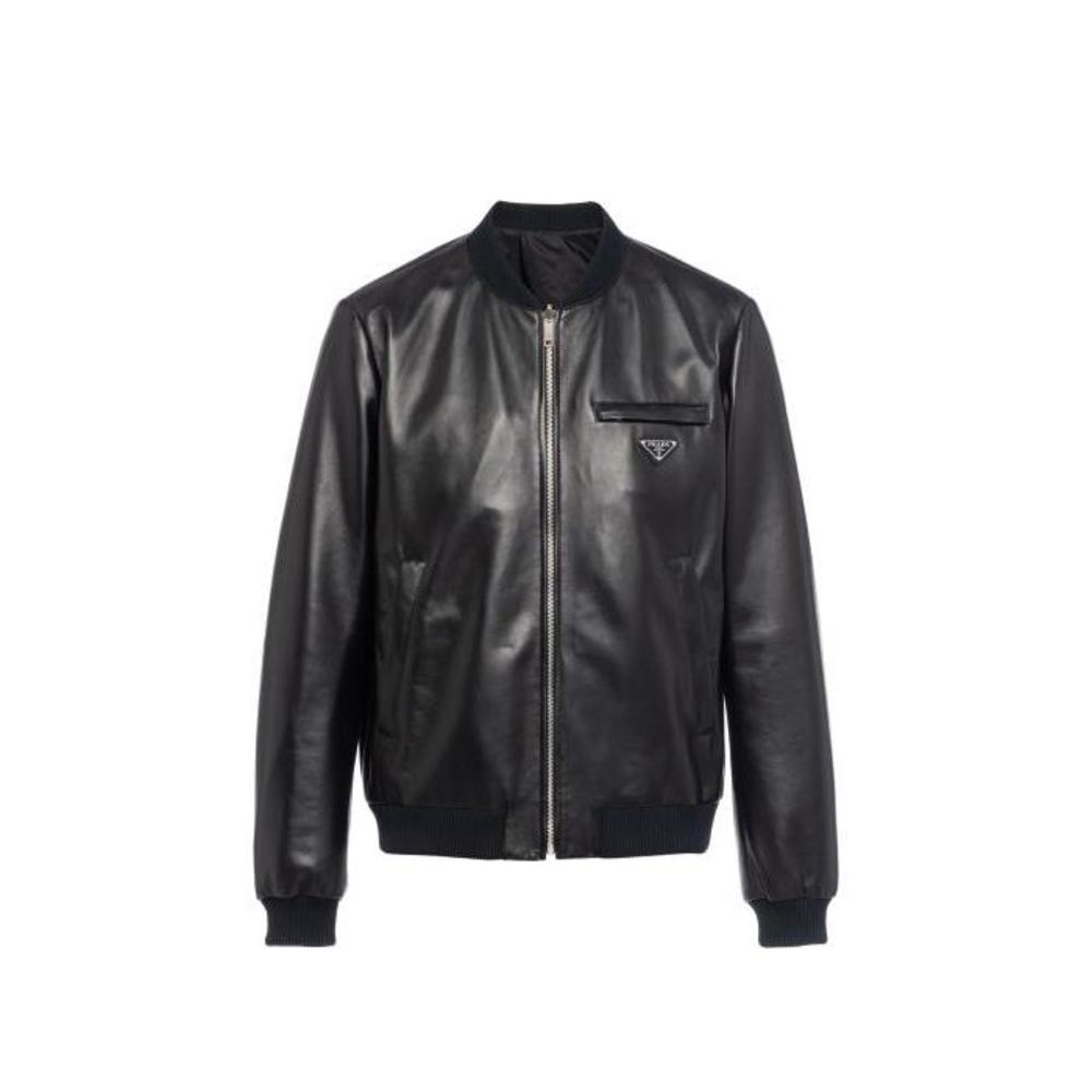 프라다 남성 아우터 UPW280_038_F0002 Reversible nappa leather and nylon bomber jacket이끌라프라다