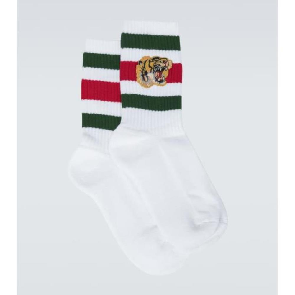 구찌 남성 양말 Stretch cotton socks with tiger P00533451이끌라구찌