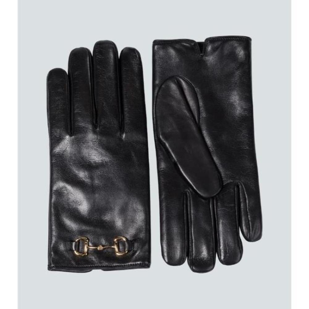 구찌 남성 장갑 Horsebit leather gloves P00533790이끌라구찌