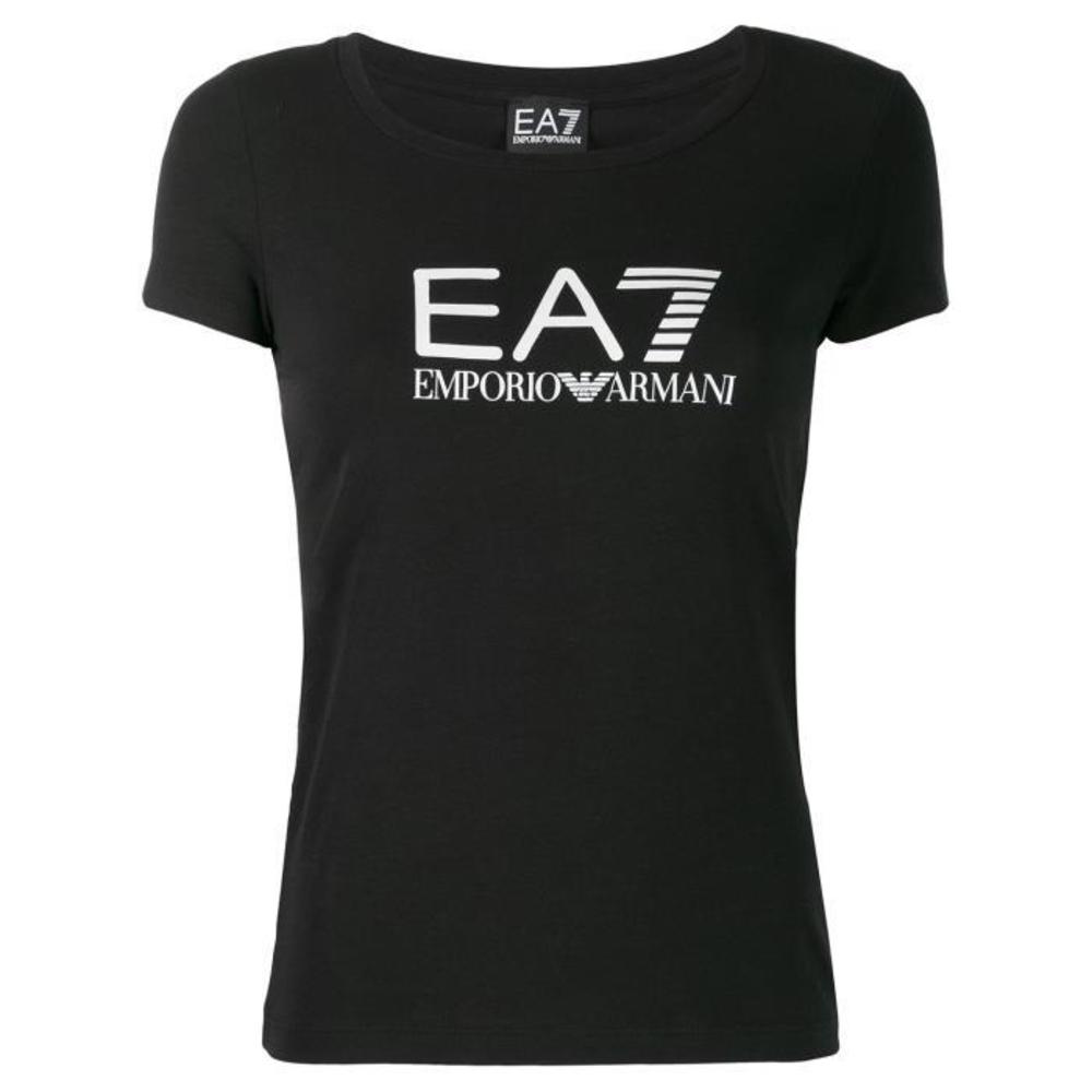 아르마니 여성 티셔츠 맨투맨 로고 프린트 티셔츠 8NTT63TJ12Z이끌라아르마니