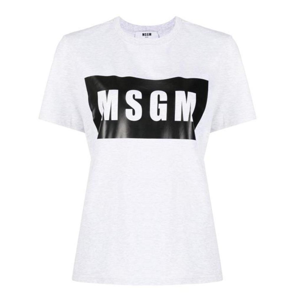MSGM 여성 블라우스 셔츠 로고 프린트 티셔츠 2000MDM520200005이끌라MSGM