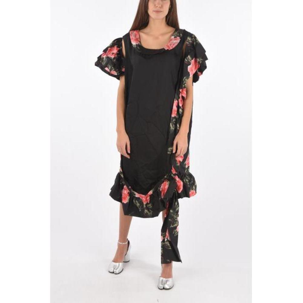 메종마르지엘라 여성 원피스 MM0 floral printend silk maxi dress with cold shoulder P373257이끌라메종마르지엘라