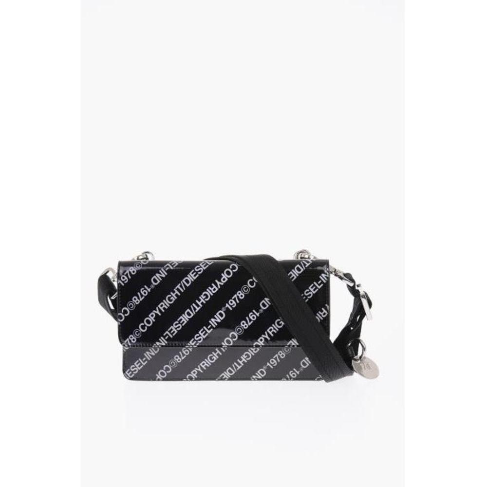 디젤 여성 반지갑 faux leather all over printed DUPLET LCLT wallet with removable shoulder strap P367976이끌라디젤