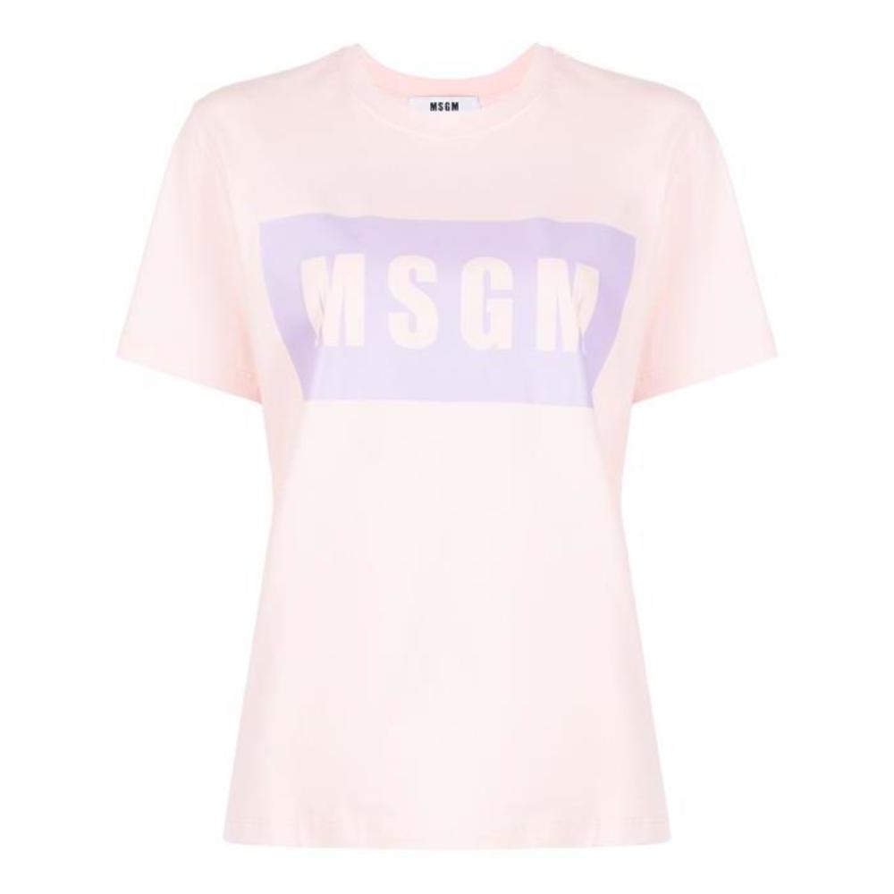 MSGM 여성 블라우스 셔츠 로고 프린트 티셔츠 3241MDM520227298이끌라MSGM