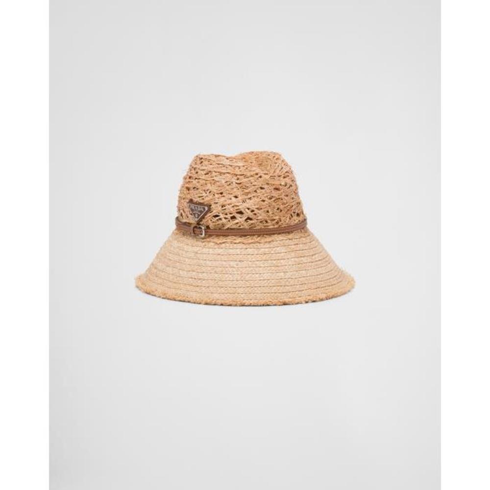 프라다 여성 모자 1HC228_2D29_F0A5T Wide brim raffia hat이끌라프라다