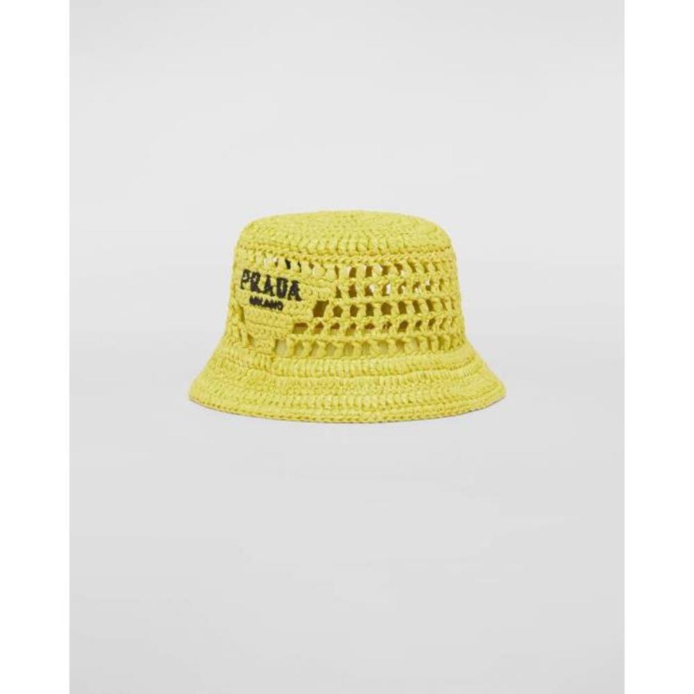 프라다 여성 모자 1HC137_2A2T_F0322 Woven fabric bucket hat이끌라프라다