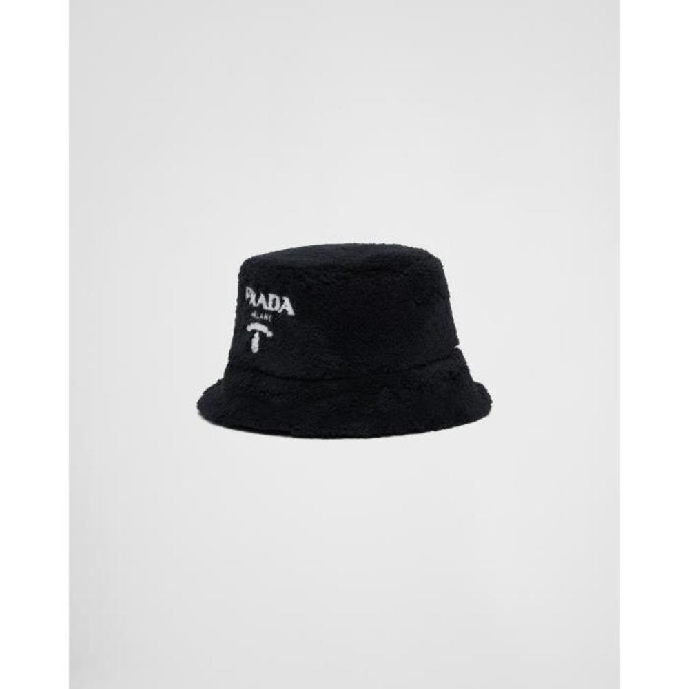 프라다 여성 모자 1HC137_2DXO_F0967 Terrycloth bucket hat이끌라프라다