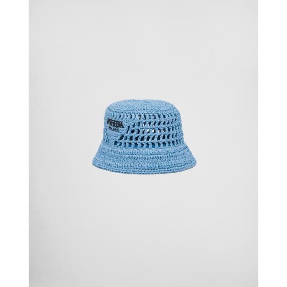 프라다 여성 모자 1HC137_2A2T_F0076 Woven fabric bucket hat이끌라프라다