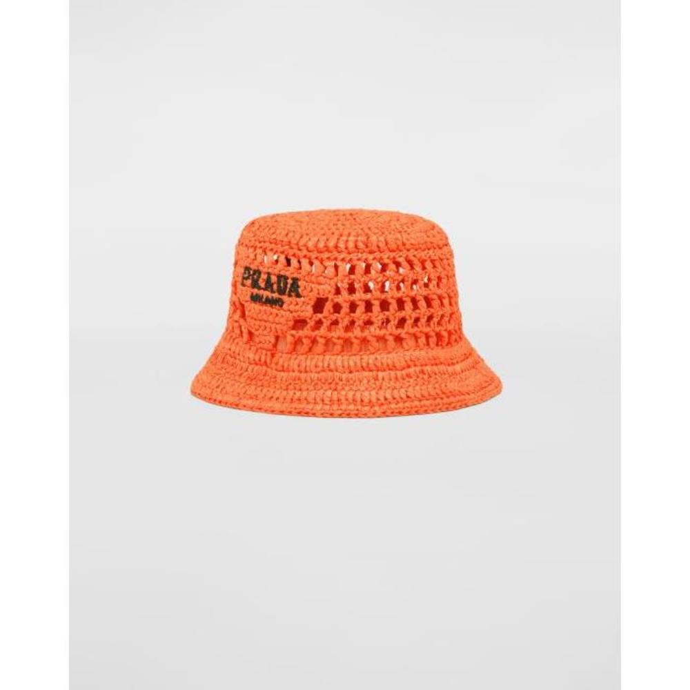프라다 여성 모자 1HC137_2A2T_F0049 Woven fabric bucket hat이끌라프라다