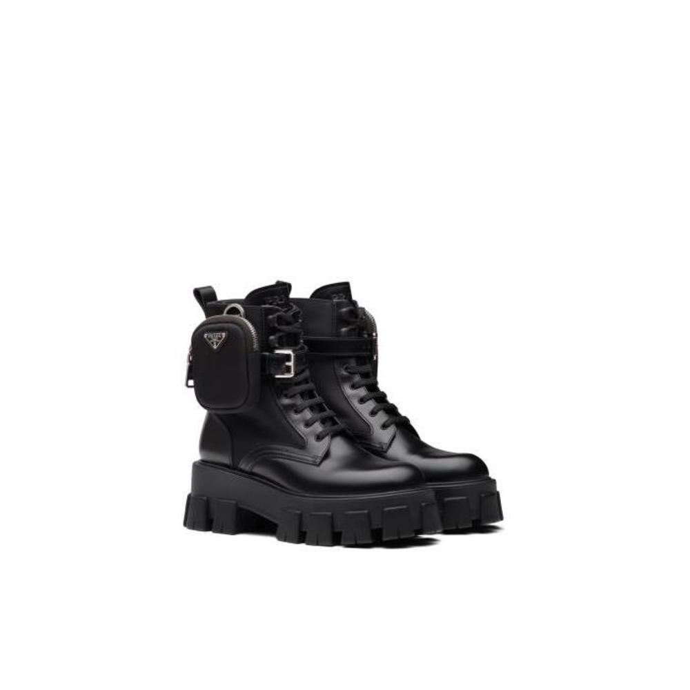 프라다 여성 부츠 1T255M_3LJS_F0002_F_B055 Monolith leather and Re Nylon boots with pouch이끌라프라다