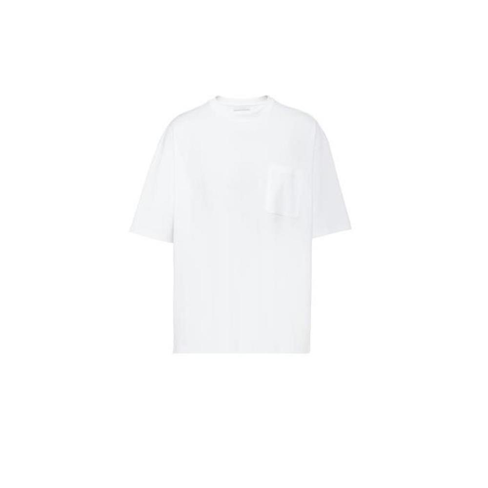 프라다 남성 티셔츠 맨투맨 UJN812_240_F0009_S_221 Oversized cotton T shirt이끌라프라다