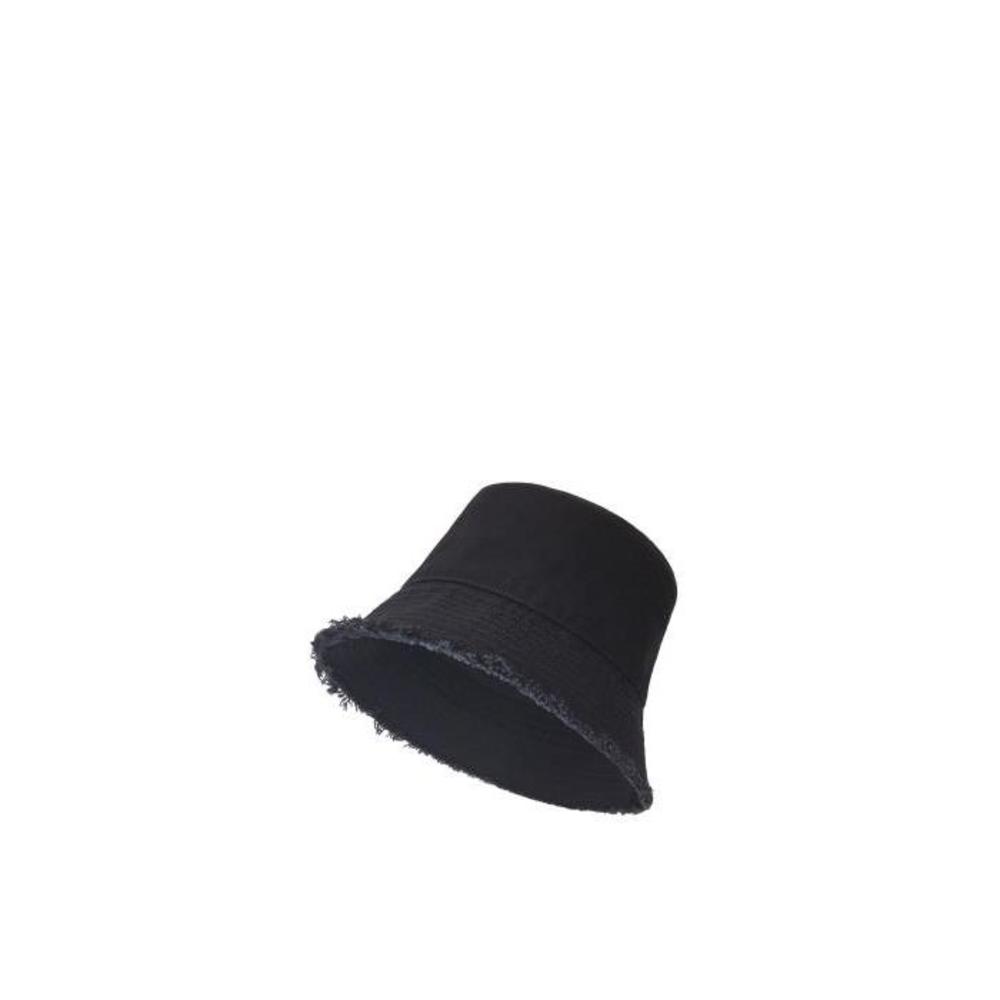 로에베 여성 모자 Bucket hat in denim calfskin Black K820HB1X20이끌라로에베