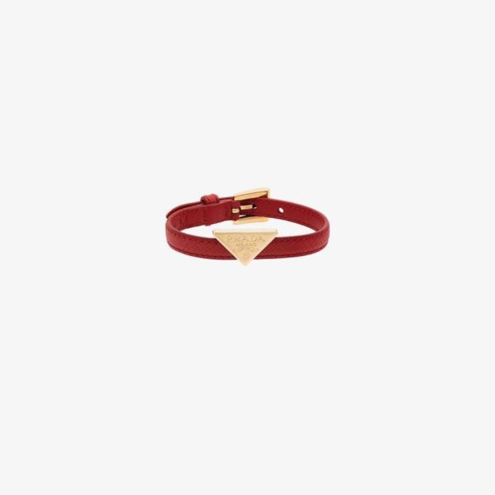 프라다 여성 팔찌 red triangle logo leather bracelet 16270030_1IB341053이끌라프라다