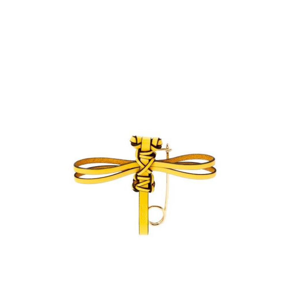 로에베 여성 키링 가죽소품 Dragonfly pin charm in calfskin&amp;metal Yellow C621232X88이끌라로에베