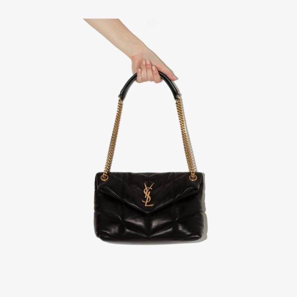 [공동구매]생로랑 여성 숄더백 크로스백 black Loulou Puffer small leather shoulder bag 14574984_5774761EL07이끌라생로랑