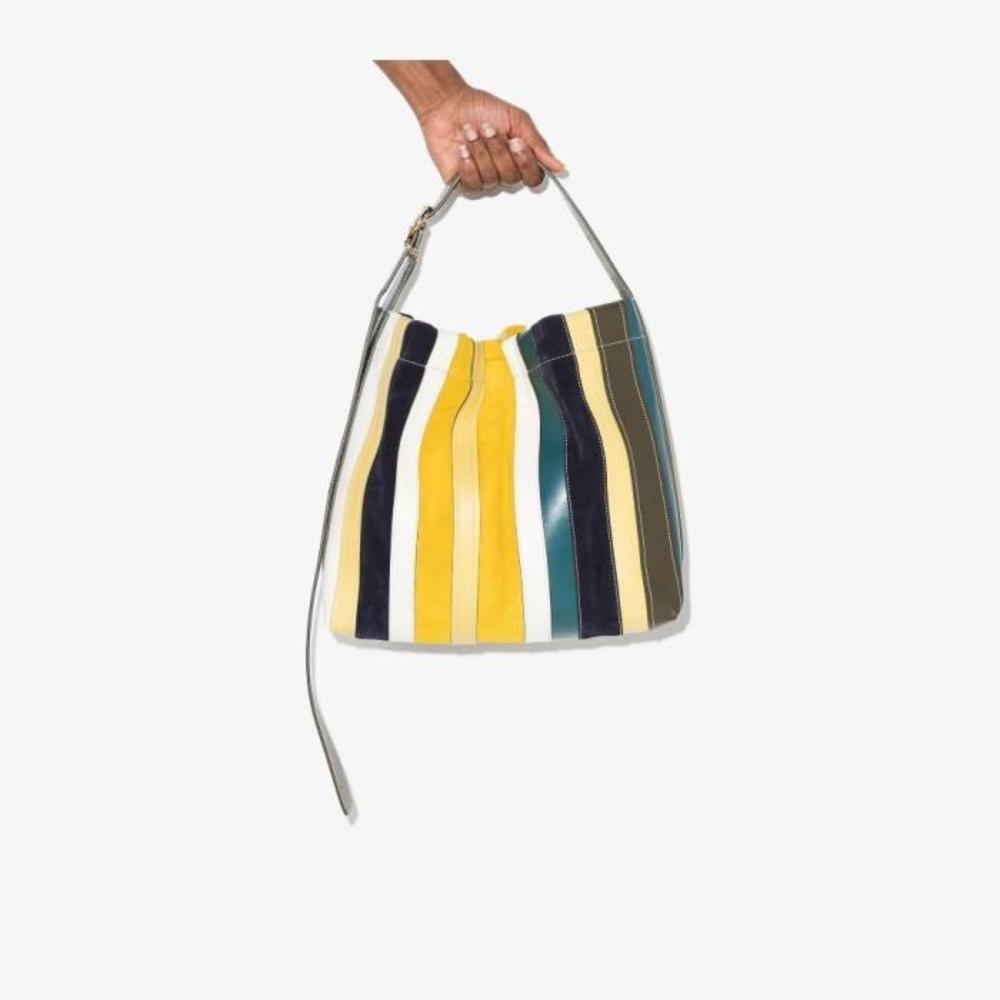 질샌더 여성 토트백 탑핸들백 yellow striped leather tote bag 17825954_JSWU852660WUB69195X이끌라질샌더