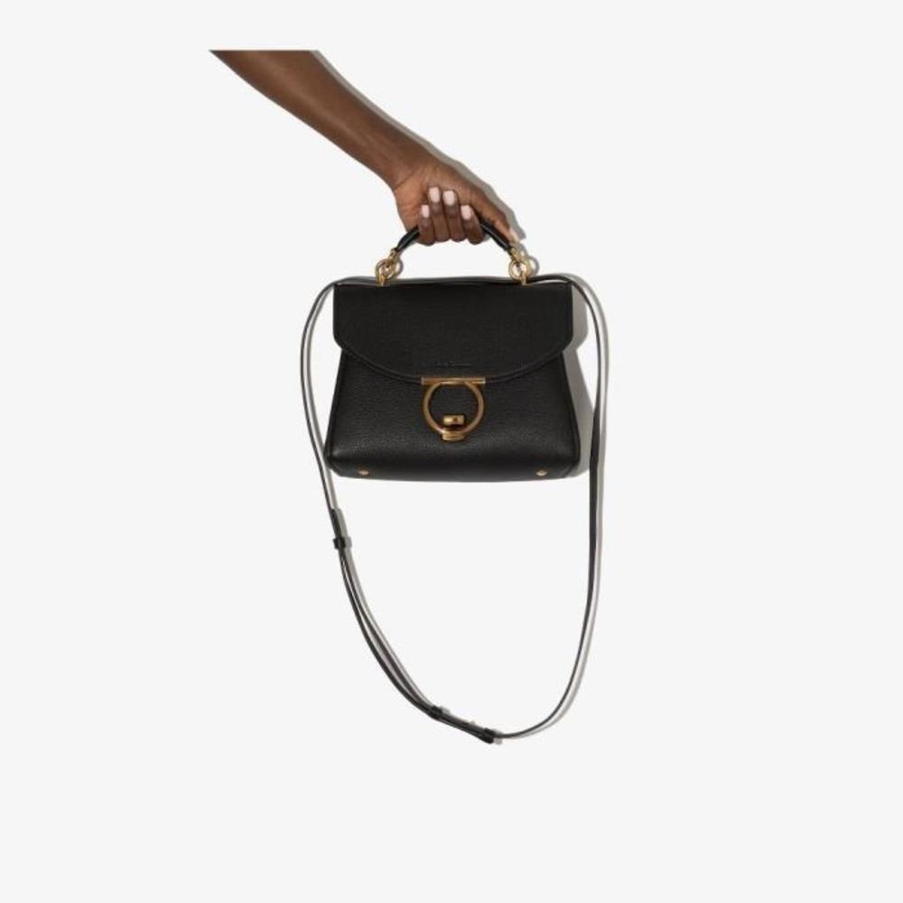 페라가모 여성 토트백 탑핸들백 Black Margot Gancini Leather Top Handle Bag 17781690_720168이끌라페라가모