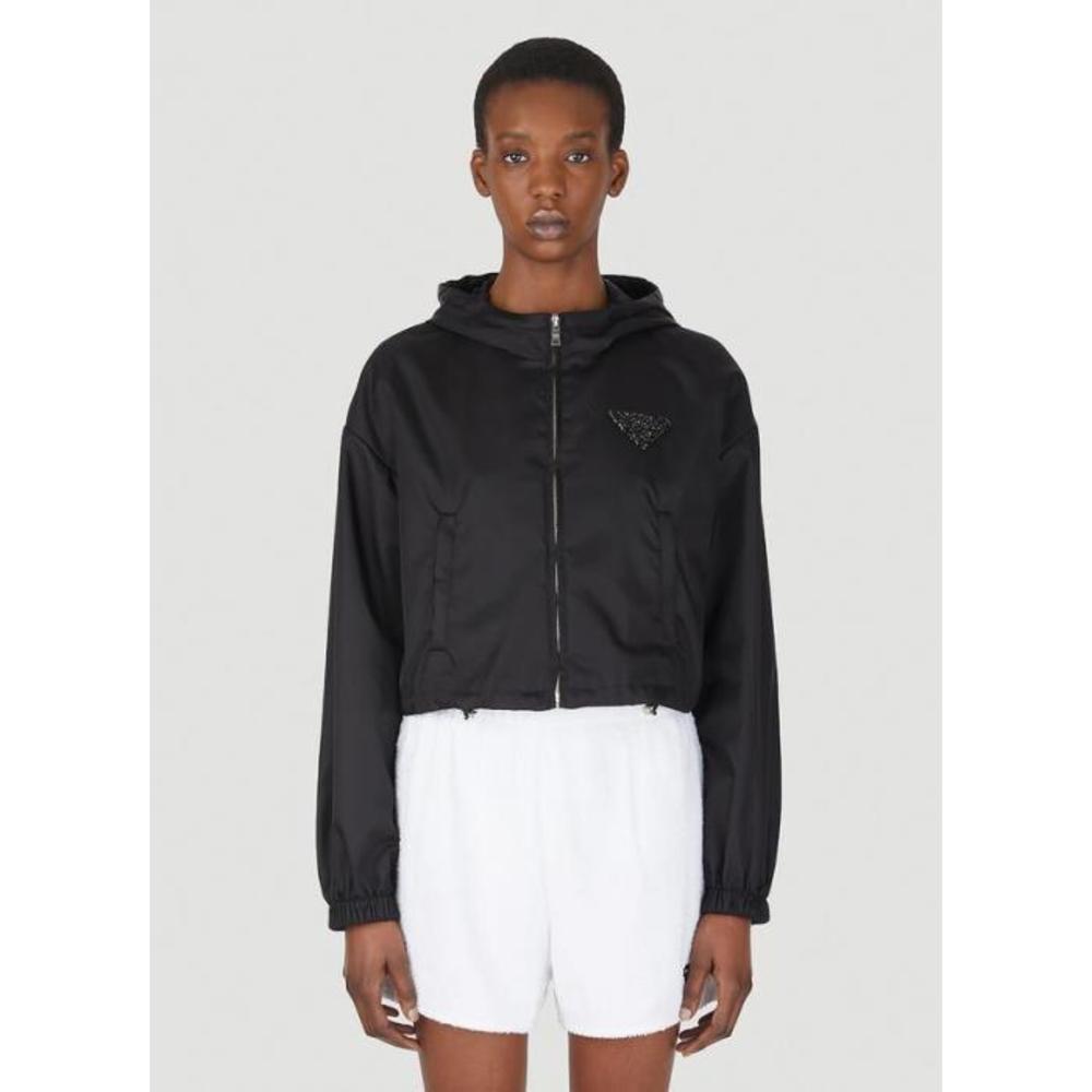 프라다 여성 자켓 블레이저 Studded Plaque Jacket in Black pra0247005blk이끌라프라다