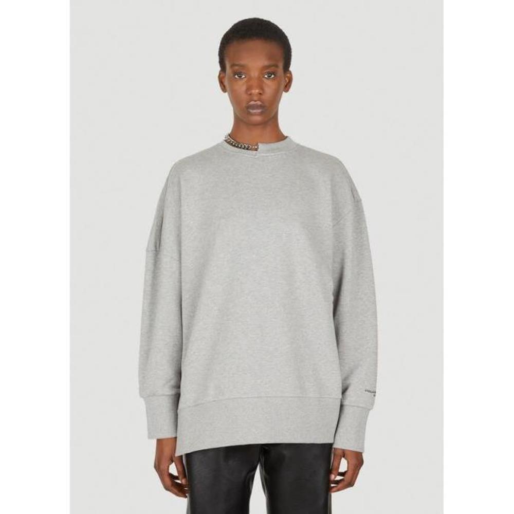 스텔라맥카트니 여성 티셔츠 맨투맨 Falabella Curb Chain Sweatshirt in Grey 6J00483SPW73 1264이끌라스텔라 맥카트니