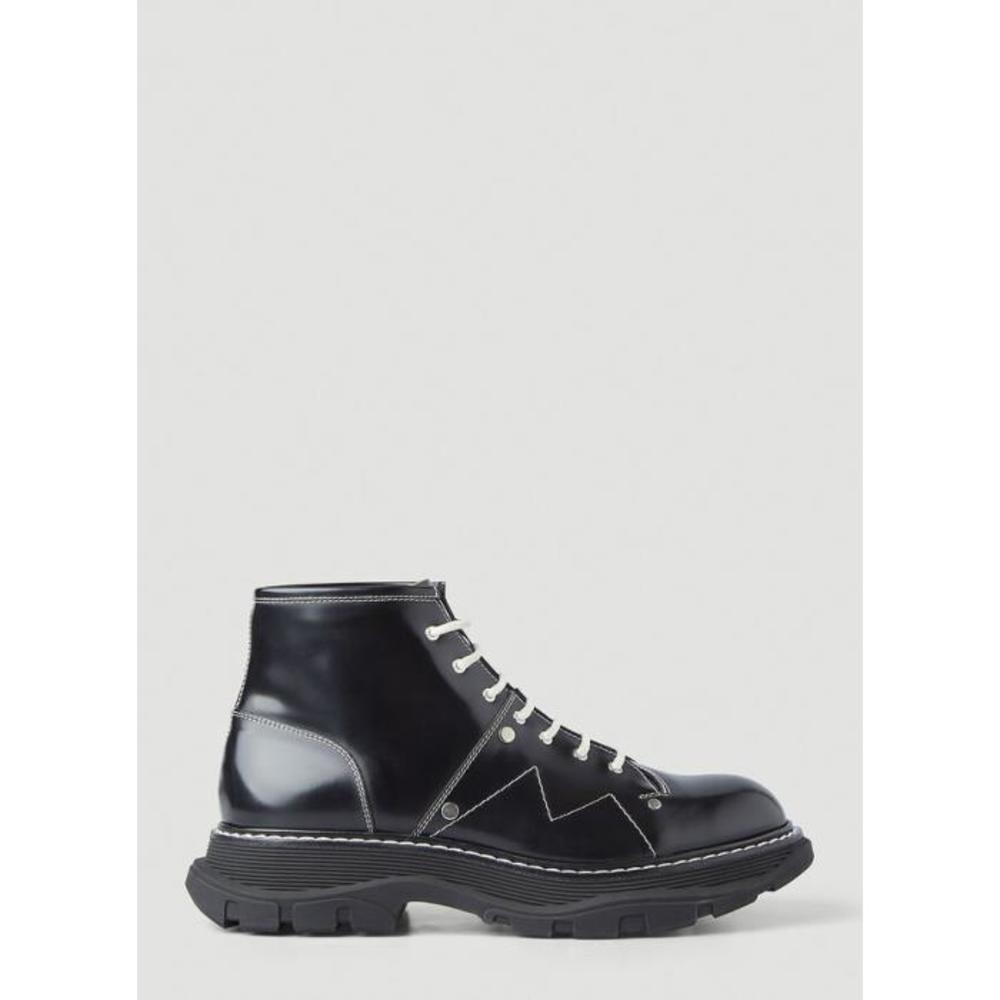 알렉산더맥퀸 남성 구두 로퍼 Tread Lace Up Ankle Boots in Black amq0147031blk이끌라알렉산더 맥퀸