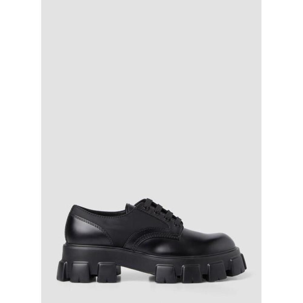 프라다 남성 구두 로퍼 Monolith Derby Shoes in Black pra0147050blk이끌라프라다