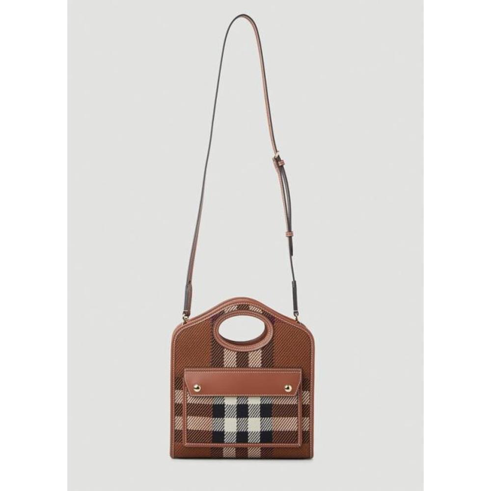 버버리 여성 숄더백 크로스백 Pocket Check Mini Shoulder Bag in Brown 095045627442210이끌라버버리