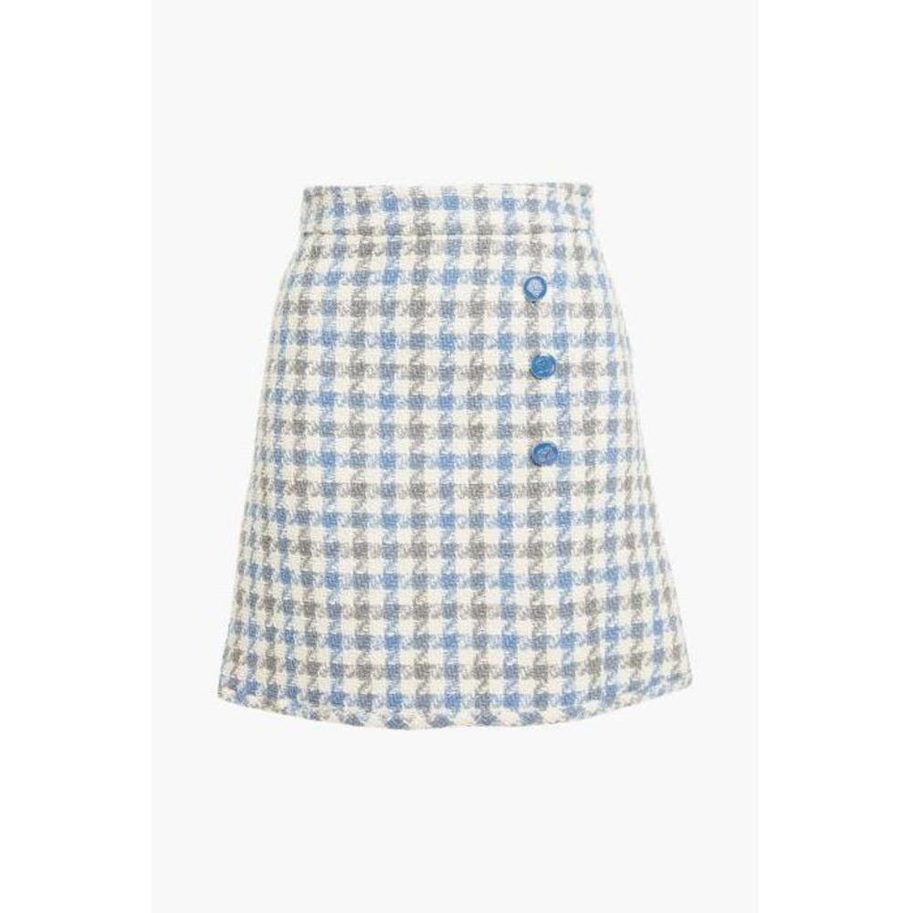 산드로 여성 스커트 Calia houndstooth cotton blend tweed mini skirt 9649229528650954이끌라산드로