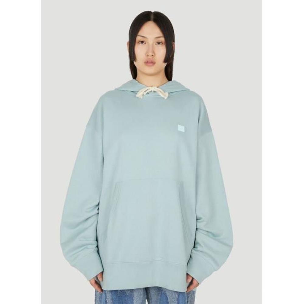 아크네스튜디오 여성 후드티후드집업 Unisex Face Patch Hooded Sweatshirt in Blue acn0349004blu이끌라아크네 스튜디오