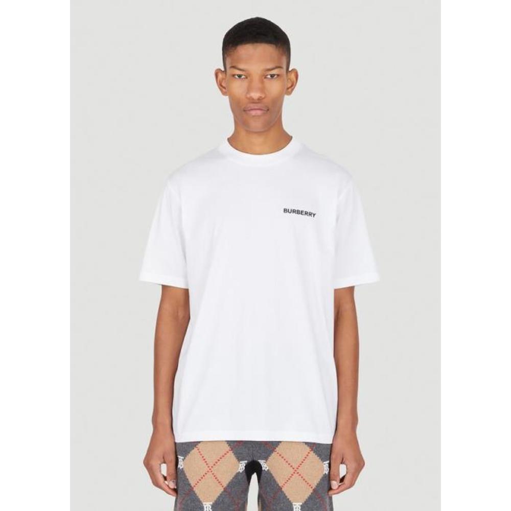 버버리 남성 티셔츠 맨투맨 Mac Logo T Shirt in White bur0147046wht이끌라버버리