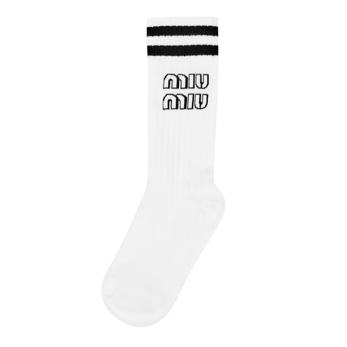 미우미우 여성 양말 Logo Socks 410860이끌라미우미우
