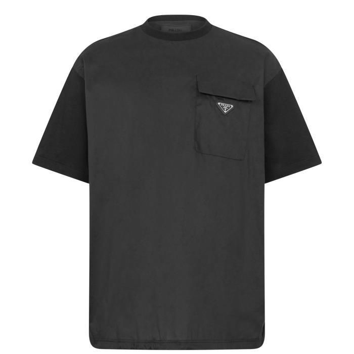 프라다 남성 티셔츠 맨투맨 Oversized Pocket T Shirt 323423이끌라프라다