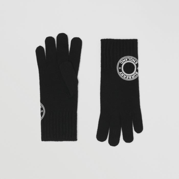 버버리 남성 장갑 80450851 Logo Graphic Cashmere Blend Gloves이끌라버버리