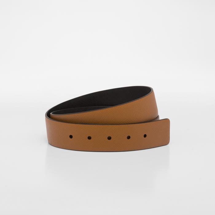 프라다 남성 벨트 2CA004_053_F0LU7 Reversible Saffiano leather belt strap이끌라프라다