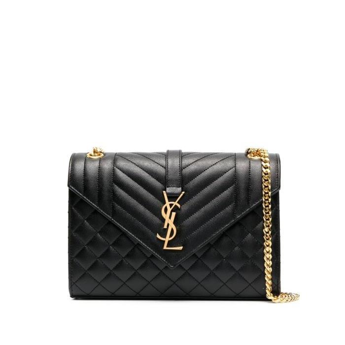 생로랑 여성 숄더백 크로스백 black Envelope medium leather shoulder bag 15021821_600185BOW91이끌라생로랑