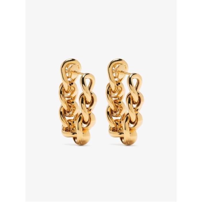 보테가베네타 여성 귀걸이 Gold Plated Chains Hoop Earrings 16185058_651137VAHU0이끌라보테가베네타
