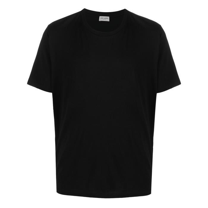 생로랑 남성 티셔츠 맨투맨 Black Cotton T Shirt 16216009_554302Y2ZJ2이끌라생로랑