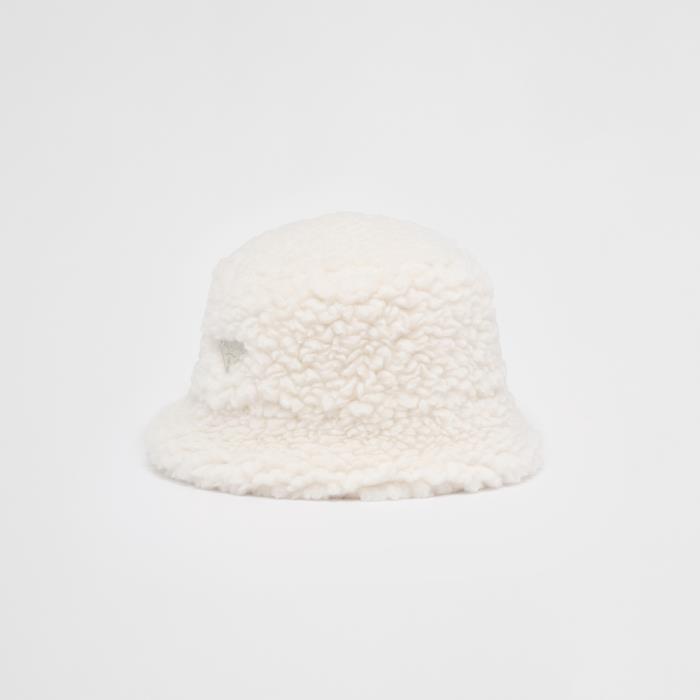 프라다 여성 모자 1HC137_2FLI_F0018 Wool and cashmere bucket hat이끌라프라다