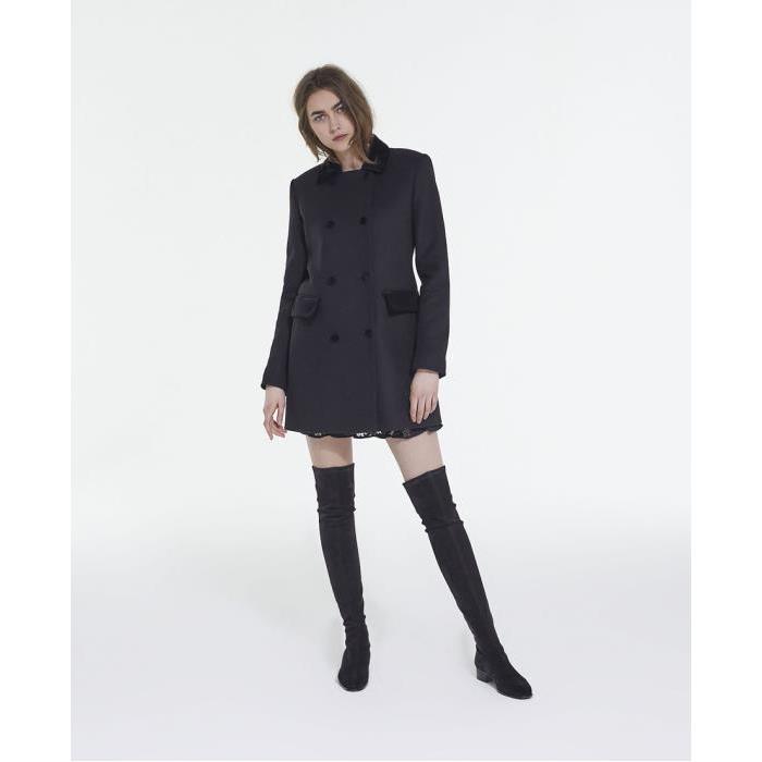 더쿠플스 여성 코트 Black wool&amp;cashmere coat FMAN25009KBLA01이끌라더쿠플스