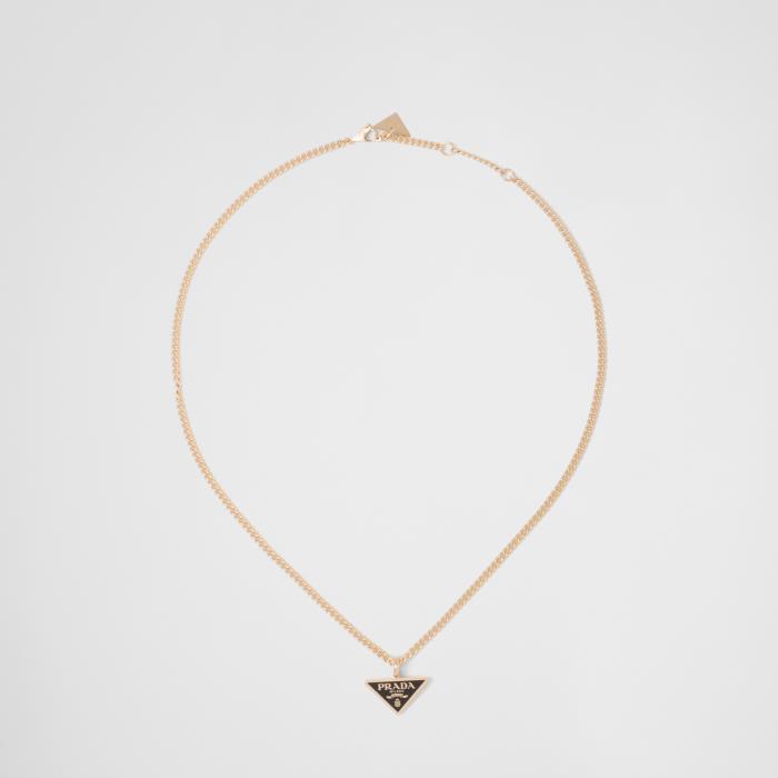 프라다 여성 목걸이 1JC980_2FKM_F019F Eternal Gold pendant necklace in yellow이끌라프라다