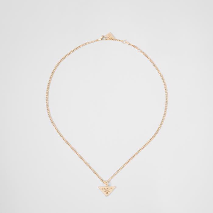 프라다 여성 목걸이 1JC982_2CID_F00Y4 Eternal Gold pendant necklace in yellow with diamonds이끌라프라다