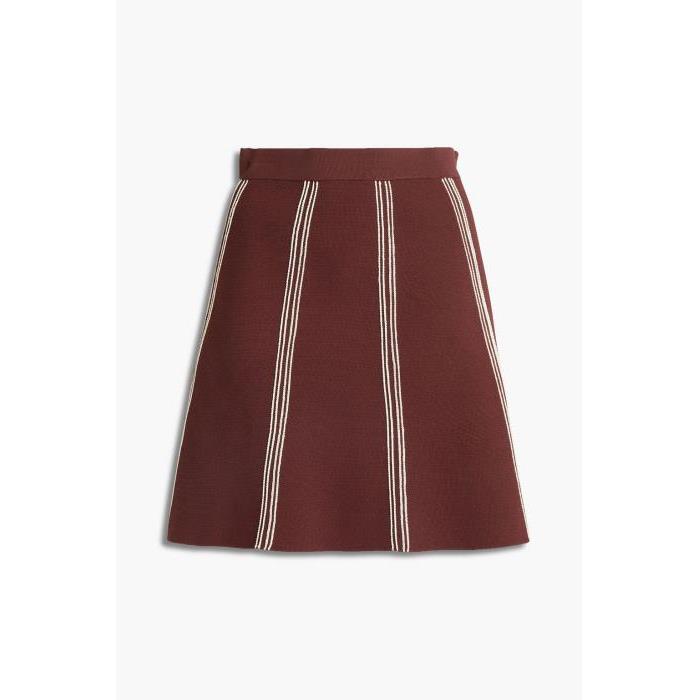 산드로 여성 스커트 Chocolate Eudine embroidered jersey mini skirt | SANDRO | THE OUTNET 38063312419126236이끌라산드로